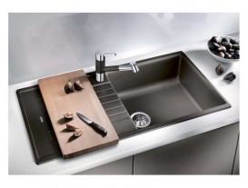 Мийка для кухні прямокутна BLANCO ZIA XL 6 S SILGRANIT врізна обертаємося антрацит 517568