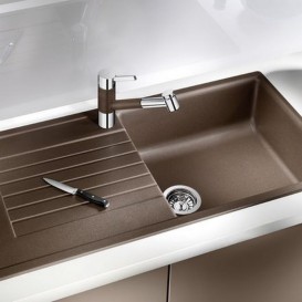 Мийка для кухні прямокутна BLANCO ZIA XL 6 S SILGRANIT врізна обертаємося мускат п'ятсот двадцять одна тисячу дев'ятсот сімдесят одна