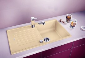 Мойка для кухни прямоугольная BLANCO ZIA 5S SILGRANIT врезная  шампань 520517