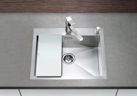 Мийка для кухні прямокутна Blanco ZEROX 550-IF / А нержавіюча сталь дзеркальна поліровка +521638