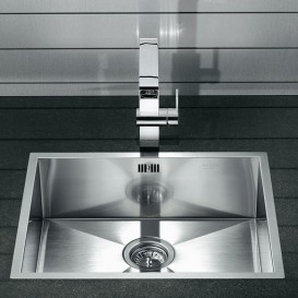 Мойка для кухни прямоугольная Blanco ZEROX 550-IF нержавеющая сталь  зеркальная полировка 521590