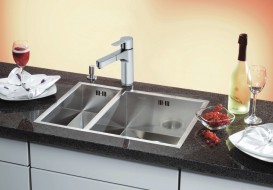 Мойка для кухни прямоугольная Blanco ZEROX 340/180-IF чаша справа нержавеющая сталь  зеркальная полировка 521612