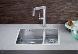 Мойка для кухни прямоугольная Blanco ZEROX 340/180-IF чаша слева нержавеющая сталь  зеркальная полировка 521611