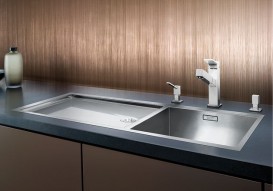 Мойка для кухни прямоугольная Blanco ZEROX 400/550-Т-IF чаша справа нержавеющая сталь  зеркальная полировка 521604