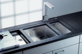 Мойка для кухни прямоугольная Blanco ZEROX 550-T-U нержавеющая сталь  зеркальная полировка 521561