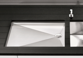 Мойка для кухни прямоугольная Blanco ZEROX 550-T-U нержавеющая сталь  зеркальная полировка 521561