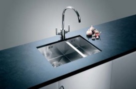 Мийка для кухні прямокутна Blanco ZEROX 340/180-U чаша зліва нержавіюча сталь дзеркальна поліровка 521613