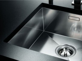 Мийка для кухні прямокутна Blanco ZEROX 400/550-Т-U чаша зліва нержавіюча сталь дзеркальна поліровка 521605