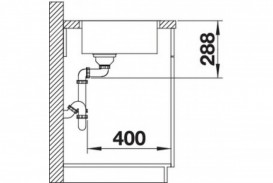 Мийка для кухні прямокутна Blanco ZEROX 700-IF нержавіюча сталь Durinox® з відвідної арматурою InFino® 523099