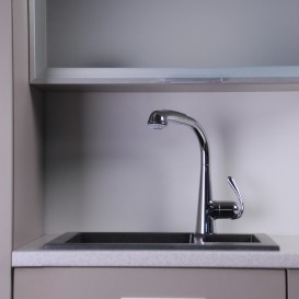 Мийка для кухні прямокутна Буль-Буль Arizona 60х50х21.5 обертаємося врізна Маграніт світло-чорний 105060004