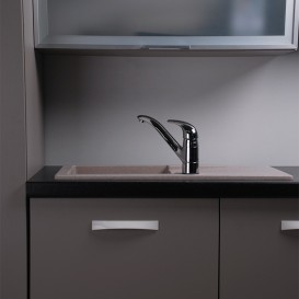 Мойка для кухни прямоугольная Буль-Буль Tennessee врезная Магранит песочный 106087001