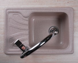 Мойка для кухни прямоугольная Буль-Буль Filadelfia​ оборачиваемая врезная Магранит песочный 103067001