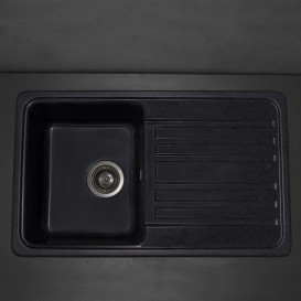 Мийка для кухні прямокутна Буль-Буль Versal обертаємося врізна Маграніт світло-чорний 109080004