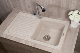 Мийка для кухні прямокутна Буль-Буль Orlean врізна Маграніт пісочний 112080007