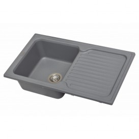 Мийка для кухні прямокутна Буль-Буль Orlean врізна Маграніт сірий 112080013