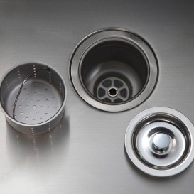 Мийка для кухні прямокутна Kraus під стільницю нержавіюча сталь хром KBU16