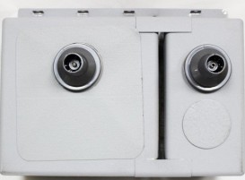 Мийка для кухні прямокутна Kraus Rex накладна права нержавіюча сталь KHT32R