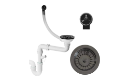 Мойка для кухни Sink Quality Ferrum IK 40 40x50x19,5 с переливом наногранит белый FER.W.1K40.X