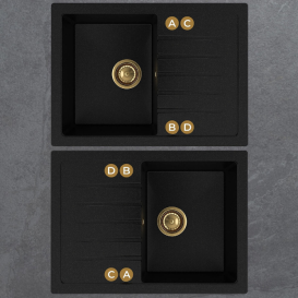 Мойка для кухни Sink Quality Titanite 1KKO 68x49,5x21,5 с переливом наногранит бежевый TIT.P.1KKO.X