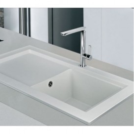 Мийка для кухні Teka Aura 45 B-TG 92х52.5 см врізна теграніт білий 40143058