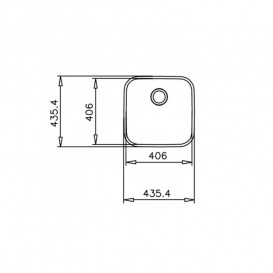 Мийка для кухні Teka BE 40.40 (20) 43.5×43.5 см нерж. сталь полірована 10125152