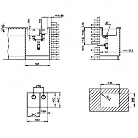 Мийка для кухні Teka BE LINEA R15 2B 580 під стільницю 2 чаші нержавіюча сталь 10125167