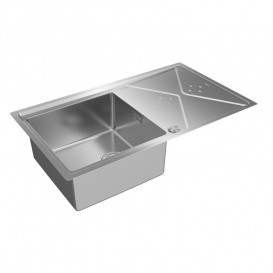 Мойка для кухни Teka BROOKLYN 50 M-XP 1B 1D 86.4×50.4 см нержавеющая сталь полированная 115100022