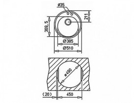 Мийка для кухні Teka Centroval 45 TG врізна 1 чаша білий 87351