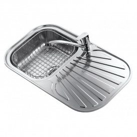 	Мойка для кухни Teka Stylo 1B 1D  83×48.5 см нержавеющая сталь полированная 10107018