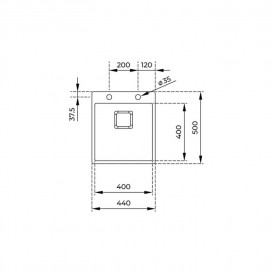 Мойка для кухни Teka ForLinea RS15 40.40 AUTO 44×50 см без крыла нерж. сталь полированная 115000019
