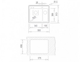 Мойка для кухни Teka Frame 11/2 В врезная нержавеющая сталь 40180520