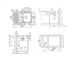 Мийка для кухні Teka Princess 800.500 80х50 см нержавіюча сталь мікротекстура 40109182