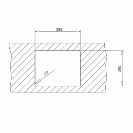 Мойка для кухни Teka Radea R10 40.40 M-TG 45.6х45.6 см белый 115230050