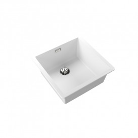 Мойка для кухни Teka Radea R10 40.40 M-TG 45.6х45.6 см белый 115230050