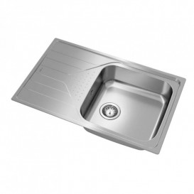 Мойка для кухни Teka UNIVERSE 50 1B 1D MAX 79×50 см с крылом нерж. сталь микротекстура 115110030