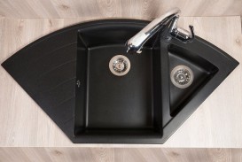 Мийка для кухні трапециевидная Буль-Буль Europe врізна Маграніт світло-чорний 113060004