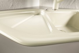 Мийка для кухні кутова BLANCO DELTA II SILGRANIT врізна з клапаном-автоматом жасмин 523662