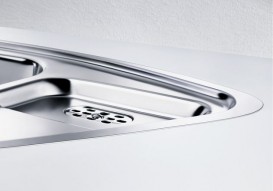 Мойка для кухни угловая Blanco Lantos 9 E-IF нержавеющая сталь полированная 516277