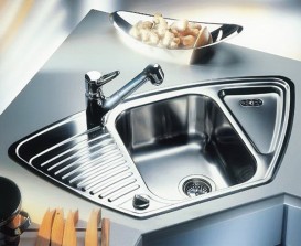 Мойка для кухни угловая Blanco Tipo 9 E нержавеющая сталь матовая 511582