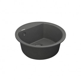 Мийка для кухні Vankor Easy Ø44,5 см кварц сірий Easy EMR 01.45 Gray