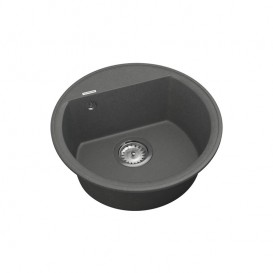 Мийка для кухні Vankor Easy Ø44,5 см кварц сірий Easy EMR 01.45 Gray