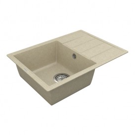Мийка для кухні Vankor Easy 61х43,5 см кварц бежевий Easy EMP 02.62 Beige