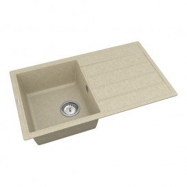 Мийка для кухні Vankor Easy 75х43,5 см кварц бежевий Easy EMP 02.76 Beige