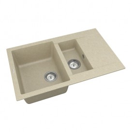 Мийка для кухні Vankor Orman 78,5х49 см кварц бежевий Orman OMP 04.80 Beige