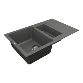 Мийка для кухні Vankor Orman 78,5х49 см кварц сірий Orman OMP 04.80 Gray