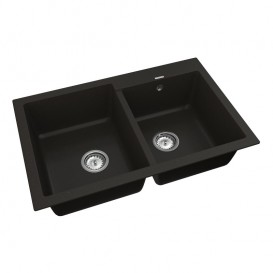 Мойка для кухни Vankor Orman 79,5х50 см кварц черный Orman OMP 05.80 Black