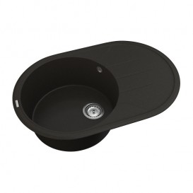 Мойка для кухни Vankor Sity 76,5х50 см кварц черный Sity SMO 02.78 Black