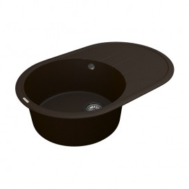 Мийка для кухні Vankor Sity 76,5х50 см кварц шоколад Sity SMO 02.78 Chocolate