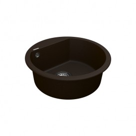 Мийка для кухні Vankor Tera Ø50,5 см кварц шоколад Tera TMR 01.50 Chocolate