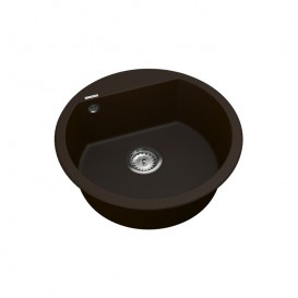 Мийка для кухні Vankor Tera Ø50,5 см кварц шоколад Tera TMR 01.50 Chocolate